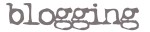 blogging